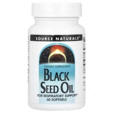Source Naturals, олія чорного кмину, 60 капсул